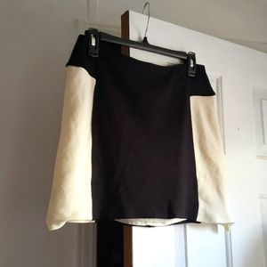 Black and White Mini Skirt